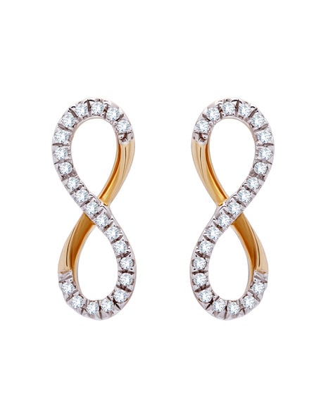 18ct Yellow Gold Drop Bar Diamond Stud Earrings – LeGassick Jewellery