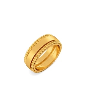 Buy Yellow Gold Rings for Women by Melorra Online 