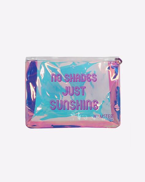 HAMSTER LONDON Water-Resistant Holographic Pouch