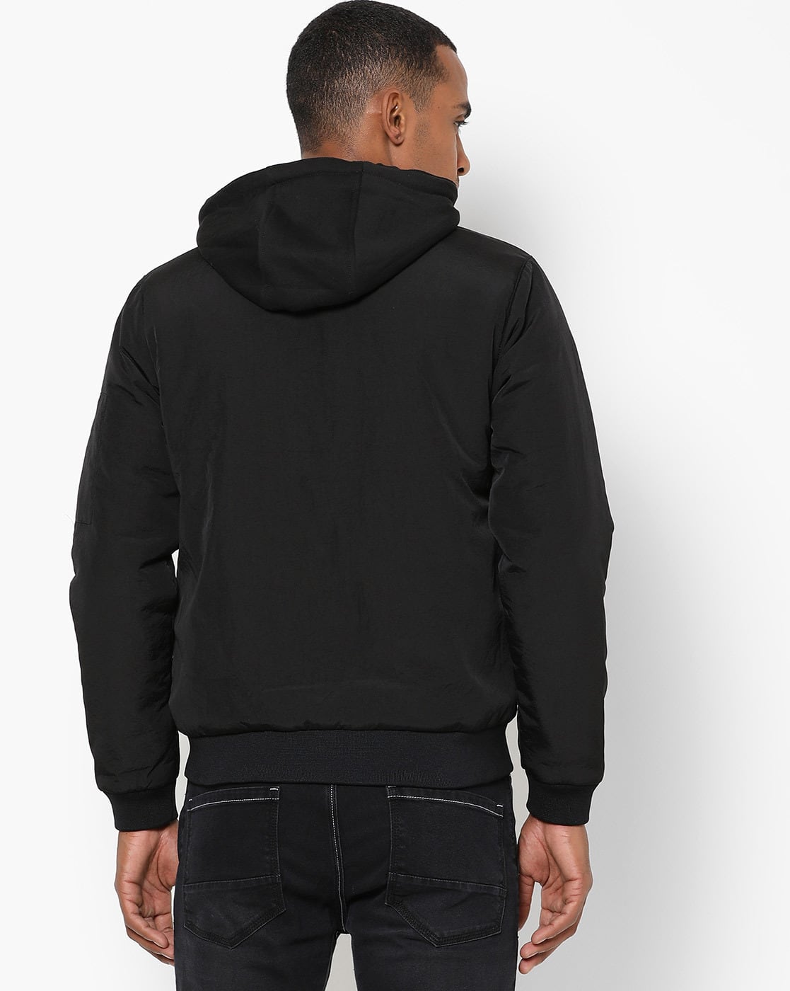 ANDMARY elmo over boa jacket black