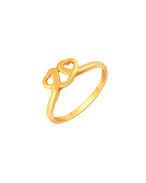 Buy quality double heart ladies fancy gold ring in Ahmedabad