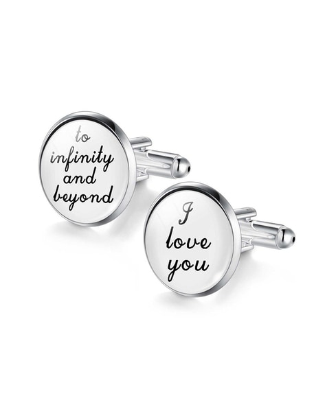 Buy Silver-Toned Cufflinks & Tiepins for Men by Yellow Chimes Online