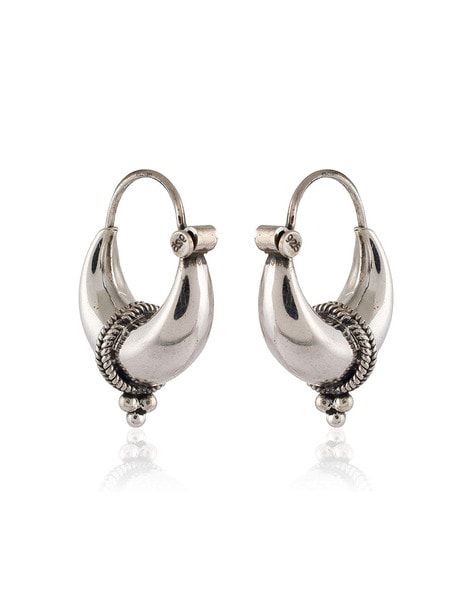 Silver Bali Hoop Earring – SILBERUH