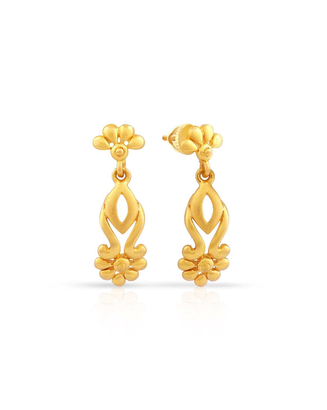 Buy Malabar Gold & Diamonds 22 Kt (916) Purity Yellow Gold Earring  100001326247 For Women at Amazon.in