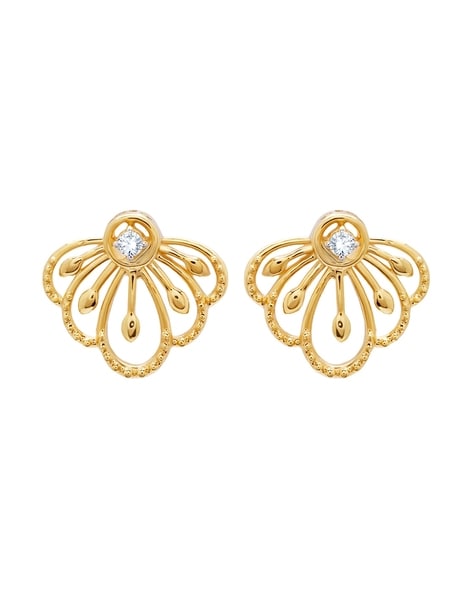 Buy CKC 22k Gold & Diamond Earrings for Women Online At Best Price @ Tata  CLiQ