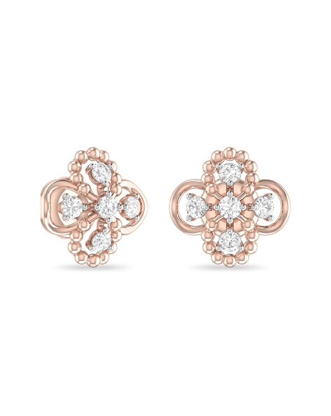 Buy Van Cleef & Arpels Sweet Alhambra Of Rose Gold VCA Earrings Silver 3  Motifs For Earrings Sweet Alhambra