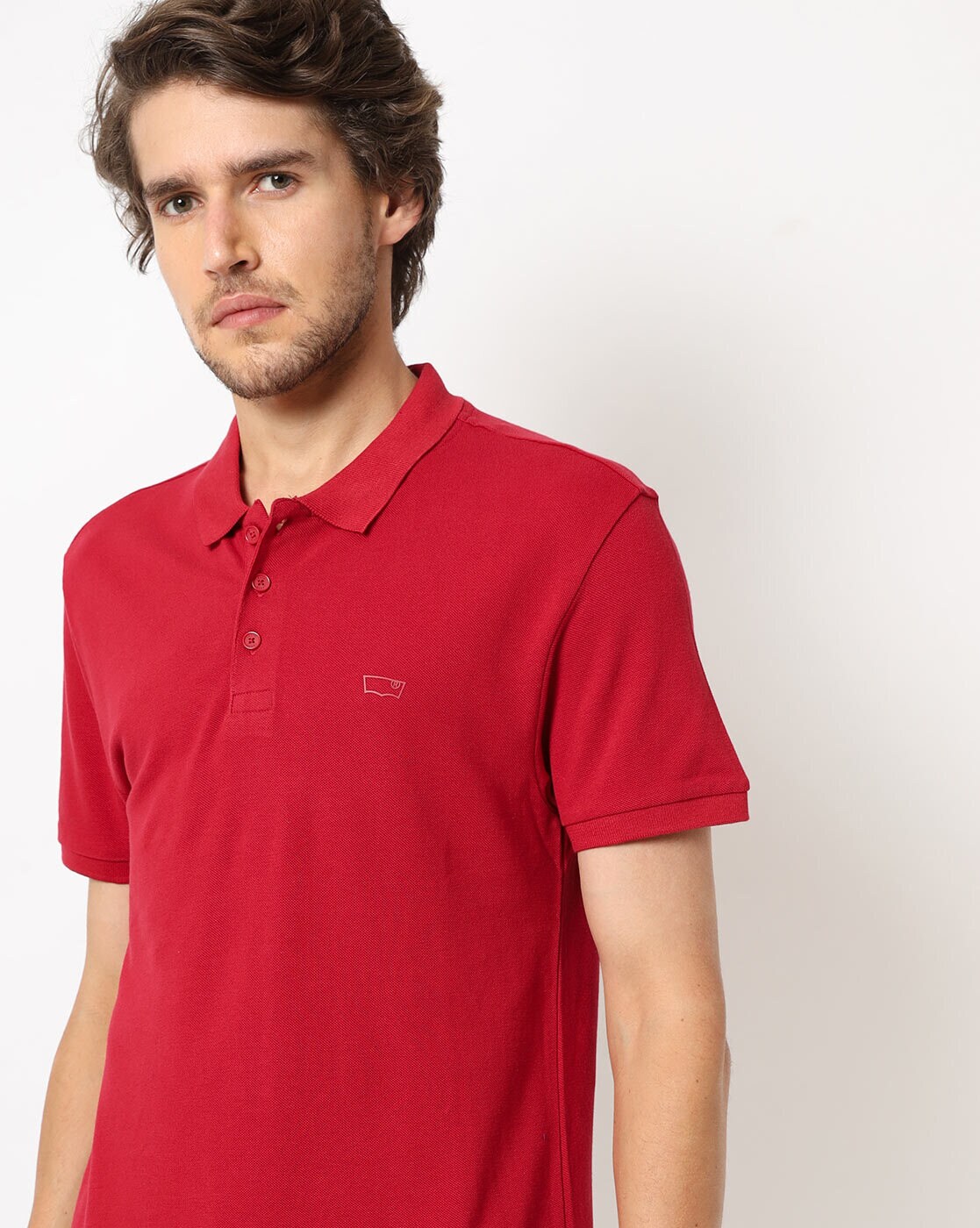 levi's red polo shirt