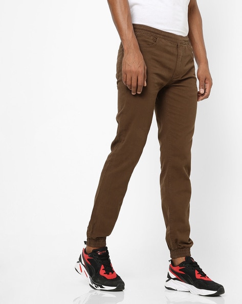 Buy Brown Mid Rise Regular Fit Sweatpants for Men