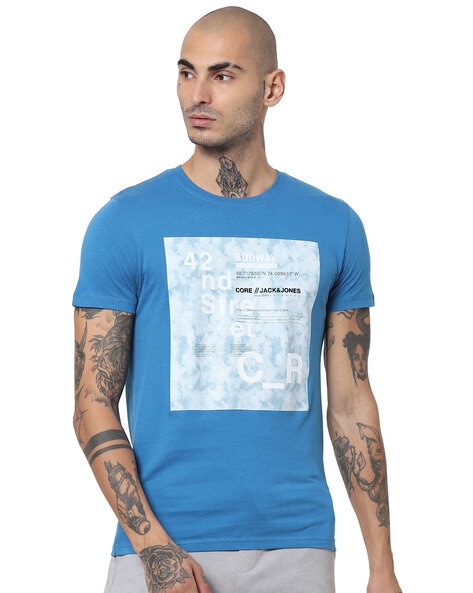 Buy Blue Tshirts for Men & Jones | Ajio.com