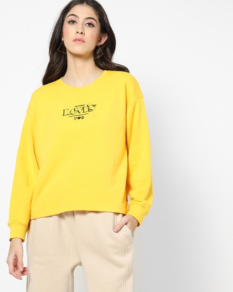 Buy Yellow Sweatshirt & Hoodies for Women by LEVIS Online 