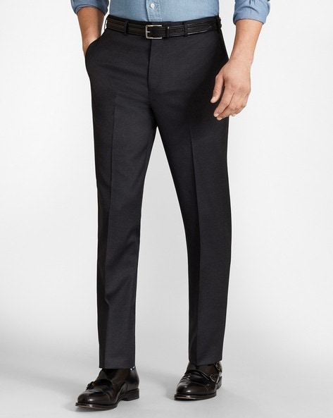 Brooks Brothers Men's Cotton Seersucker Slim Fit Pants, Blue/Ivory Stripe,  28W x 30L at Amazon Men's Clothing store