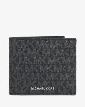 Buy Michael Kors Printed Bi-Fold Wallet | Black Color Men | AJIO LUXE