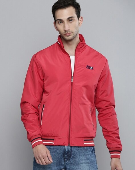 Handloom Silk Jacket In Red Colour - BK2710951