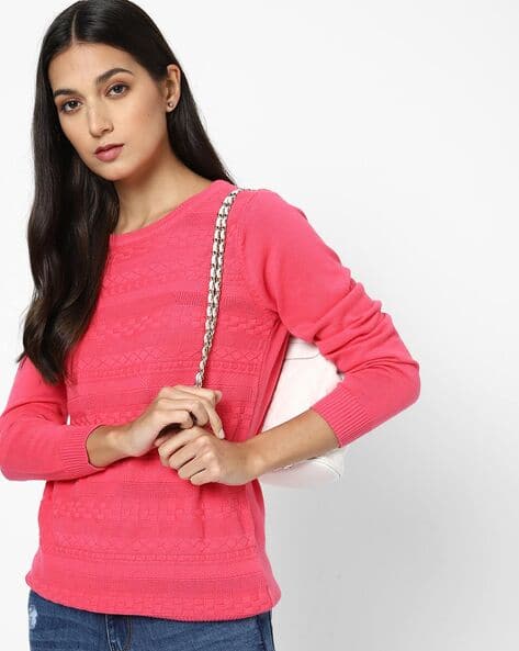 womens coral sweater