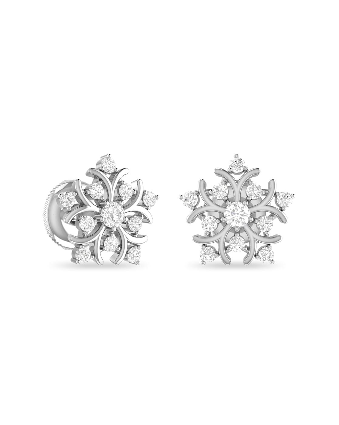 Showroom of Radiant diamond earrings studs that will sparkle and shine |  Jewelxy - 239943