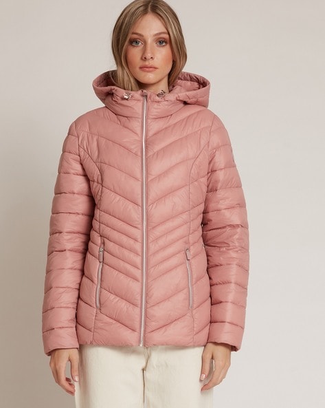 pink packable jacket