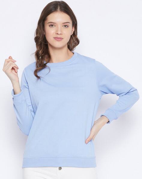 pale blue sweatshirt womens