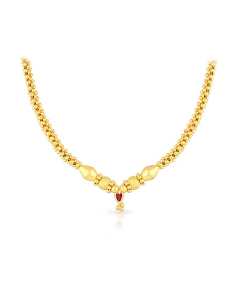 Buy Yellow Gold Necklaces Pendants for Women by Malabar Gold