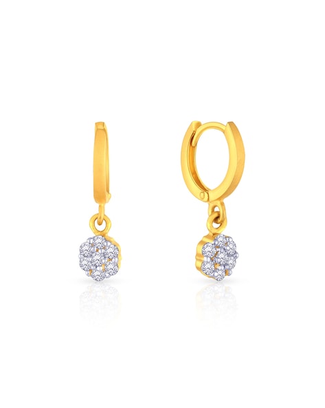 Buy Malabar Gold and Diamonds 22 KT 916 purity Yellow Gold Malabar Gold  Earring SSNOEG057 for Women at Amazonin