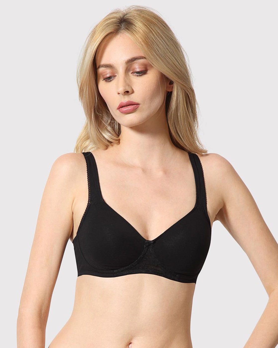 Buy Zivame Double Layered Non Wired 3/4th Coverage Bra - Monochrome Tile at  Rs.695 online, Bra online