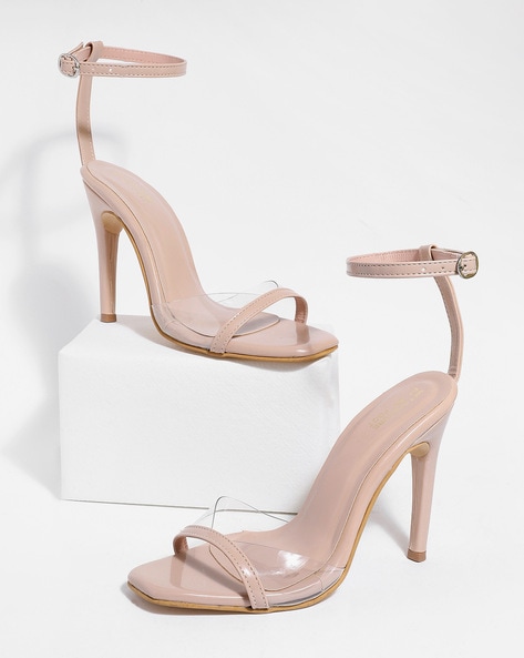 Clear Strappy Heels for Women for sale