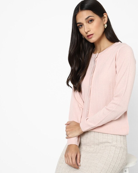 Buy Pink Sweaters & Cardigans for Women by Fig Online