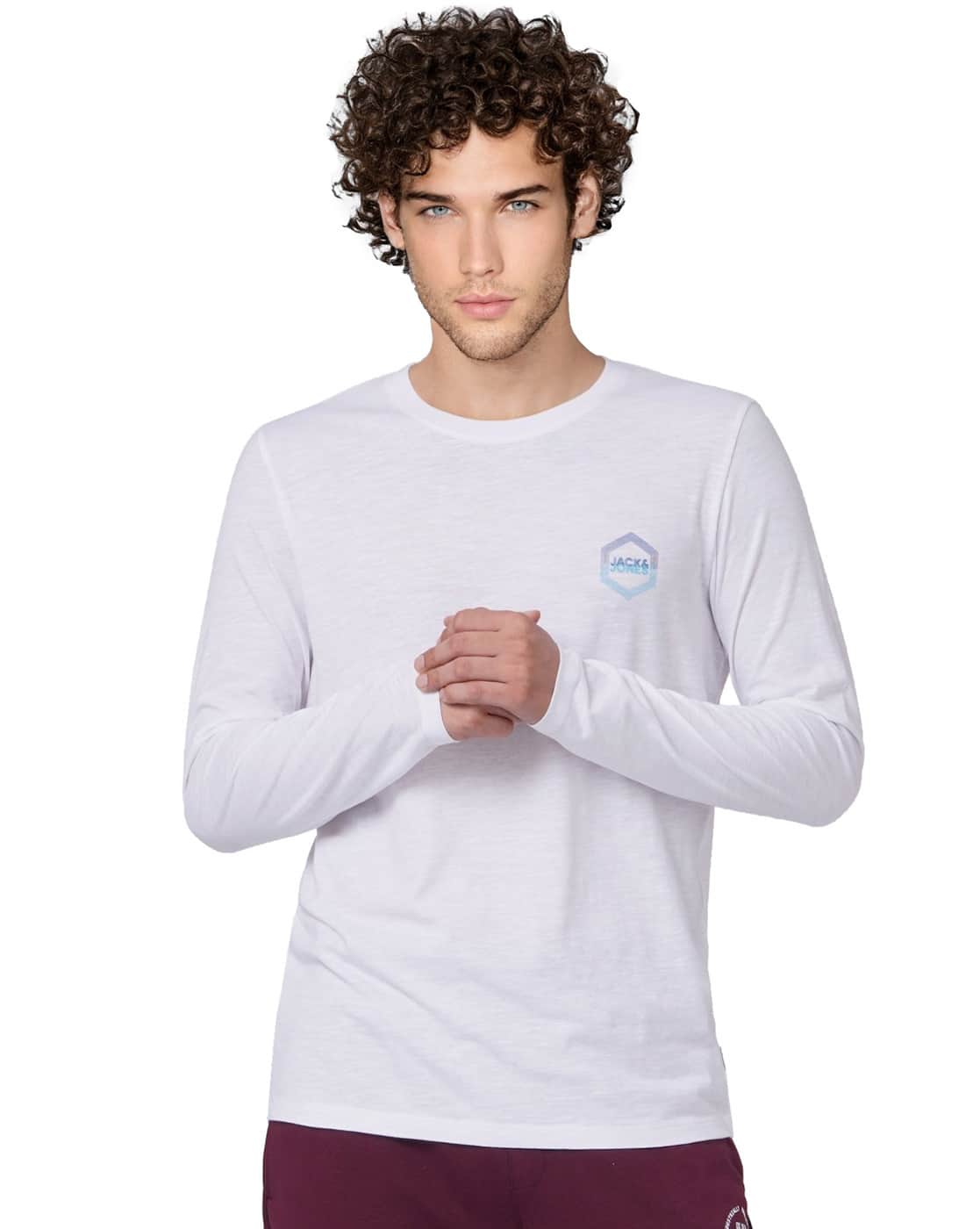 Buy White Tshirts for Men by Jack 