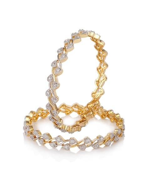 The Pari Set of 2 American Diamond-Studded Bangles