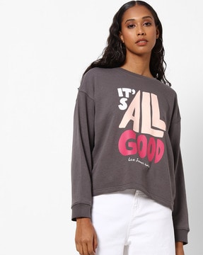 levi's grey sweatshirt womens