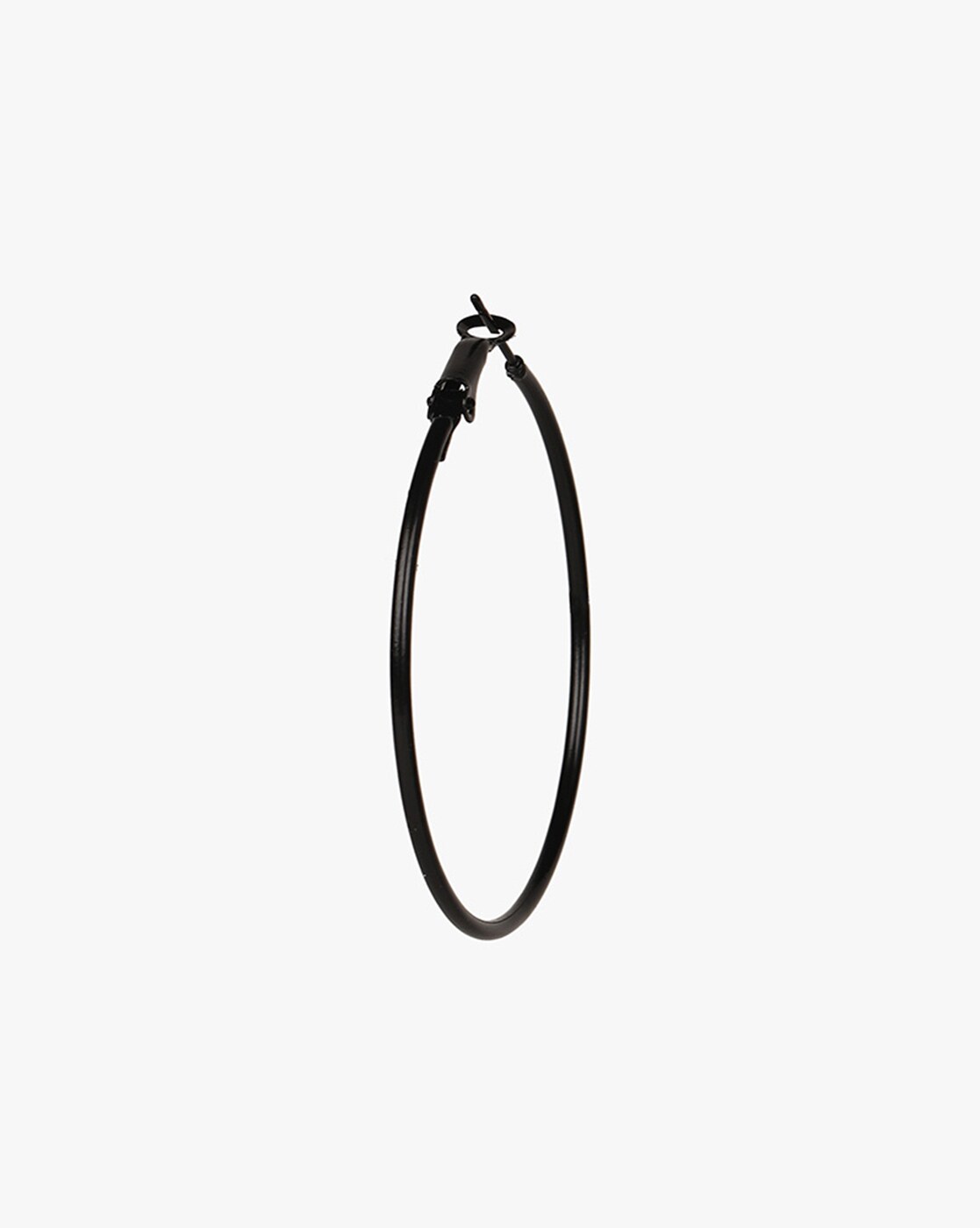 XLarge Black Hoop Earrings  Laura Robson Design