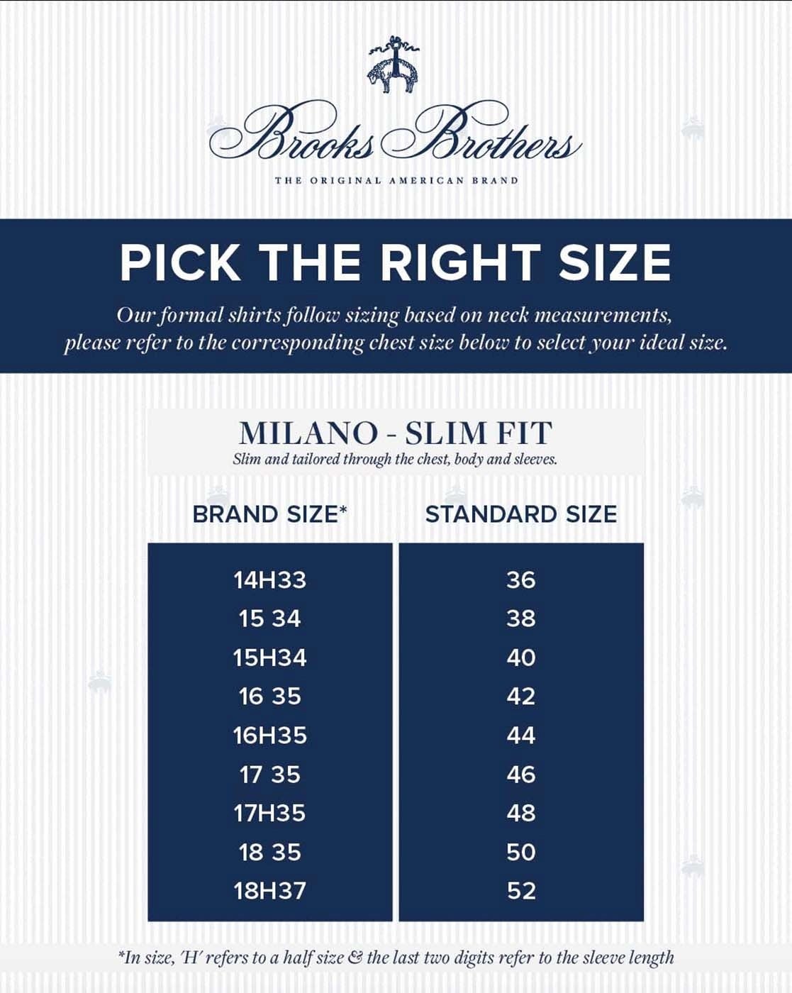 brooks brothers belt sizing