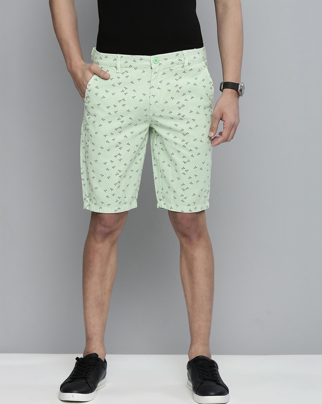 Buy Green Shorts & 3/4ths for Men by The Indian Garage Co Online