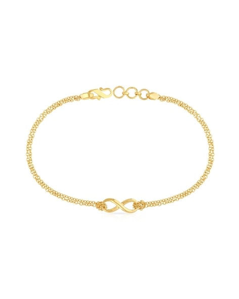 Canaria 10kt Yellow Gold Infinity Heart Symbol Bracelet, Women's, Adult -  Walmart.com