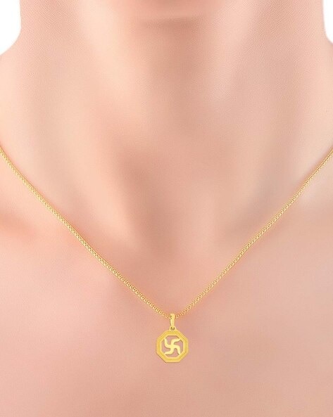 Swastik locket on sale