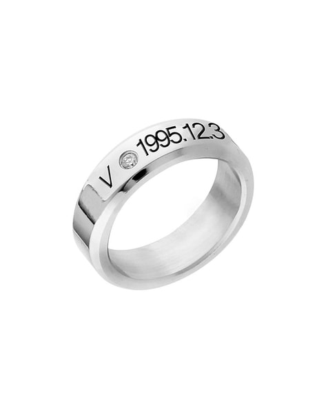 Sterling Silver Personalized Name Ring with Black Enamel | Ross-Simons