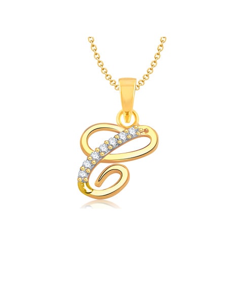 14K Solid White Gold Diamond Letter 'C' Initial Pendant 0.75 Ctw – Avianne  Jewelers