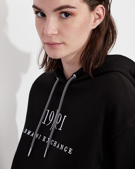 Armani exchange hoodie best sale women's