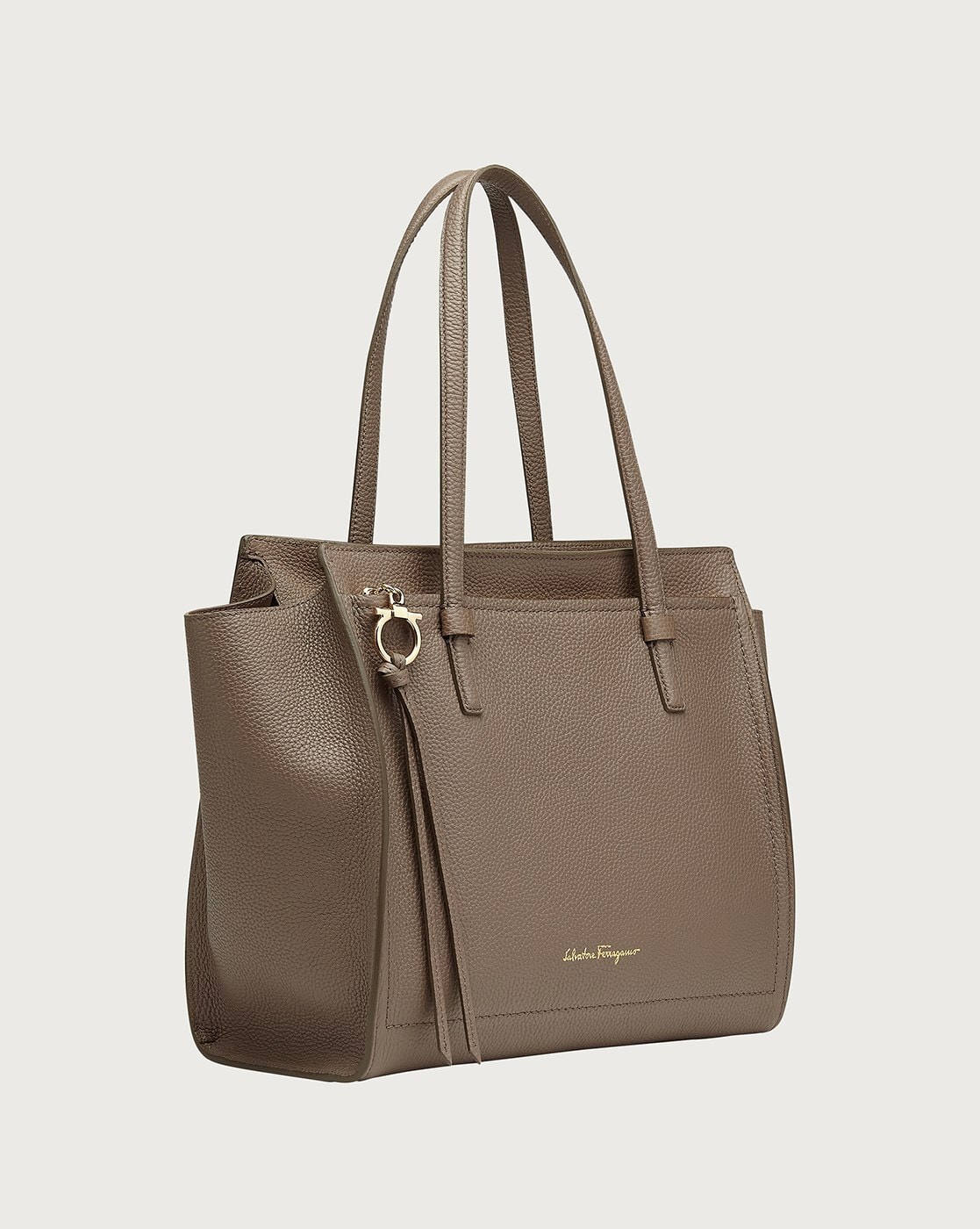 Ferragamo amy double online handle bag