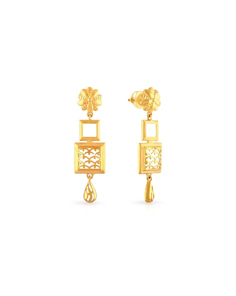 Malabar Gold Earring DG184938 | Gold earrings, Earrings, Beaded earrings