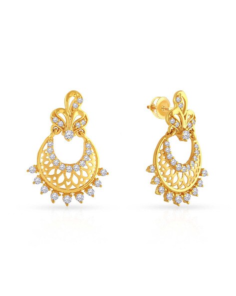 Buy YELLOW Earrings for Women by Malabar Gold & Diamonds Online | Ajio.com
