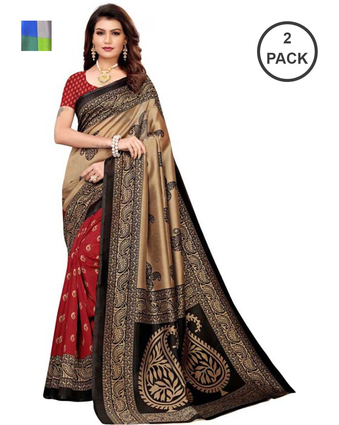 Buy Grey & Black- Linen Saree online | Linen Saree from ShrusEternity