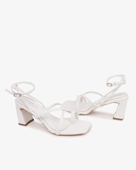 Buy White Heeled Sandals for Women by MFT Couture Online Ajio