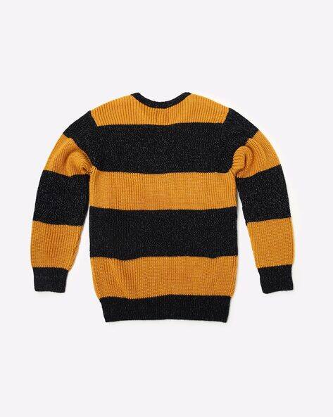 Striped Round-Neck Sweater view 3