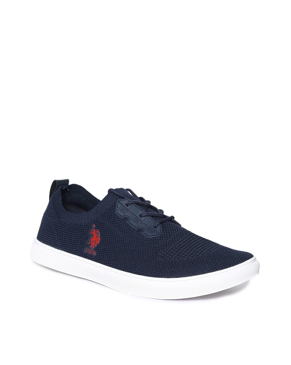 us polo assn knitted lace up casual sneakers