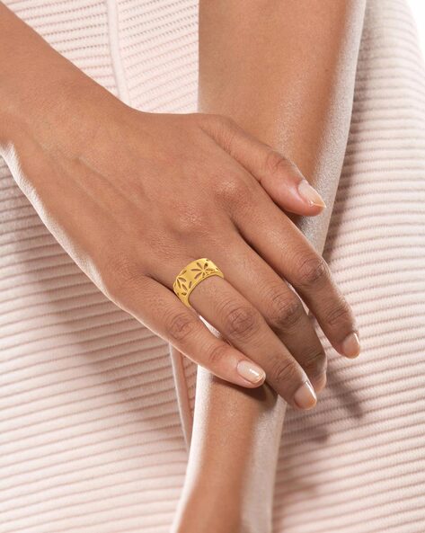 LOUIS VUITTON LV Volt One Band Ring, Yellow Gold And Diamond Gold. Size 51