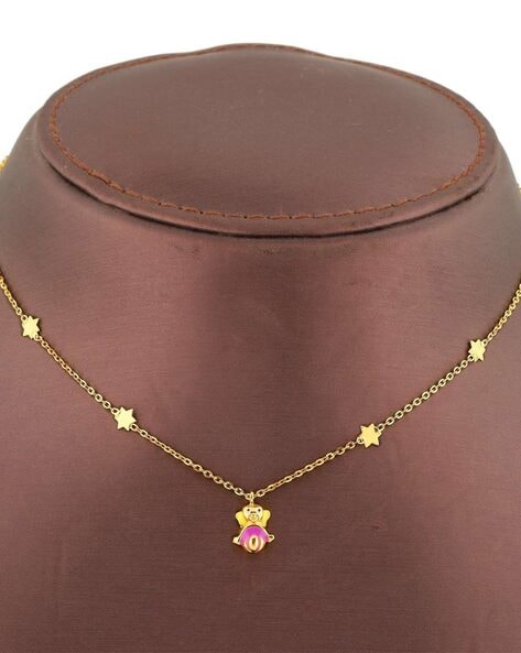 Gold short chain hot sale designs for ladies