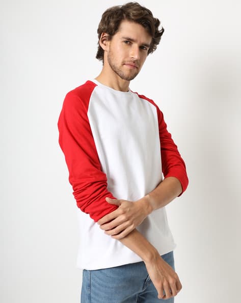 Colourblock Sweatshirt with Raglan Sleeves