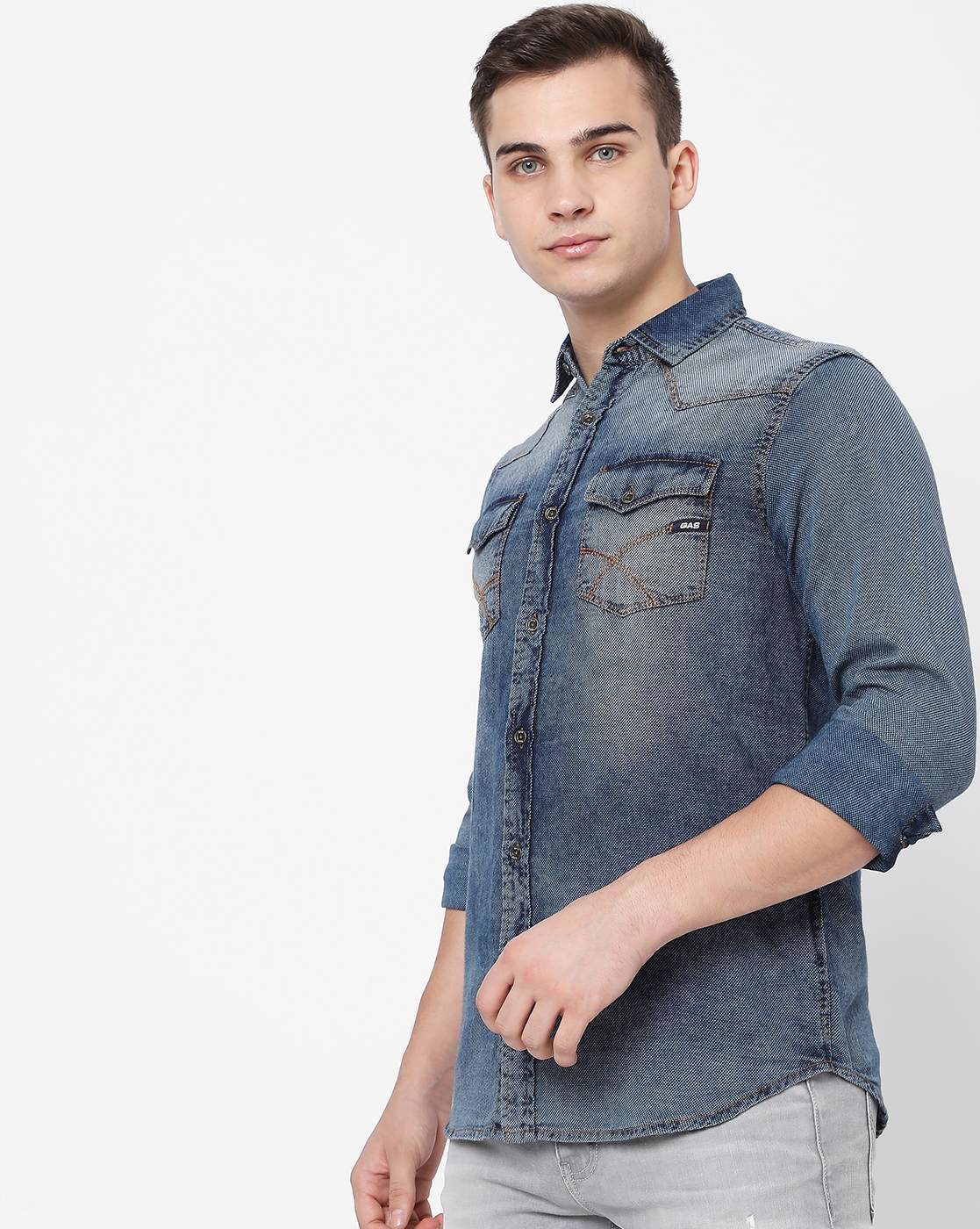 Denim Shirts for Men: Buy Men's Denim Jeans shirts Online | GAS Jeans
