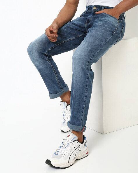 Lightly Washed Slim Fit Jeans