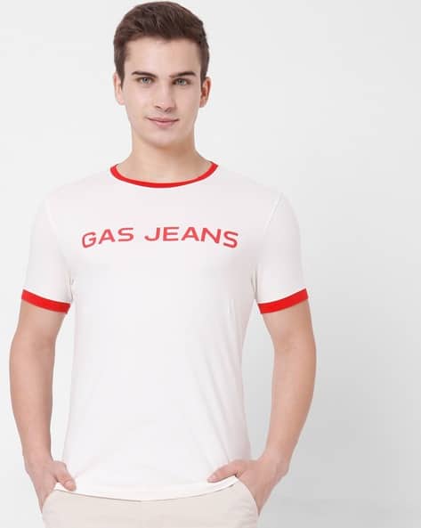 Buy White \u0026 Red Tshirts for Men by GAS 